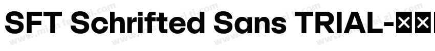SFT Schrifted Sans TRIAL字体转换